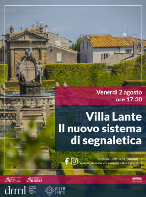 Villa Lante – Il nuovo sistema di segnaletica