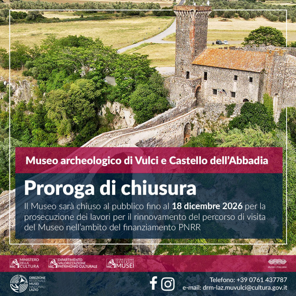 Vulci Archaeological Museum and Castello dell’Abbadia – Extension of the Closure