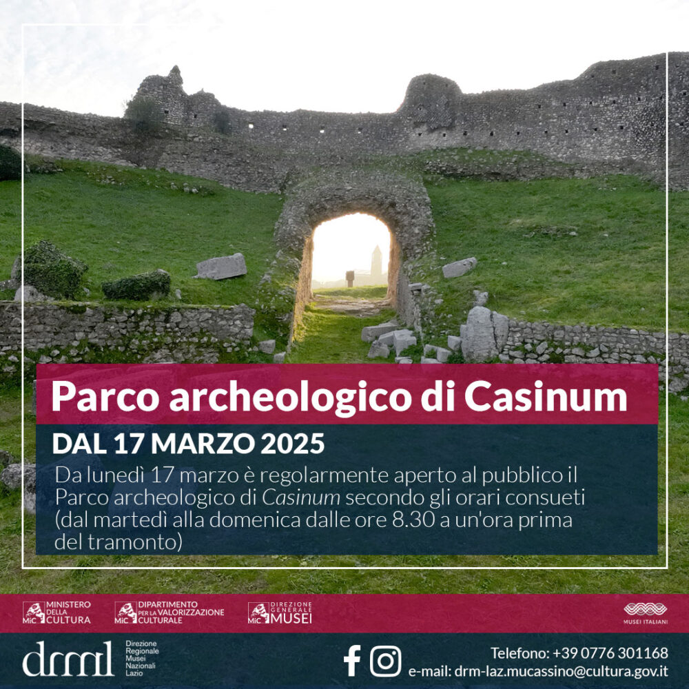 Riapertura del Parco archeologico di Casinum