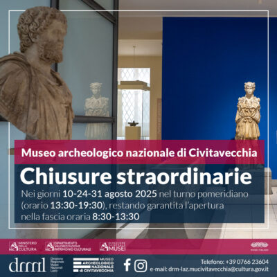 Variazione orario di apertura – Museo archeologico nazionale di Civitavecchia