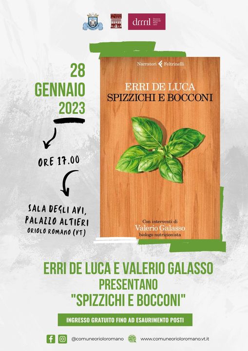 Erri De Luca “Spizzichi e bocconi”