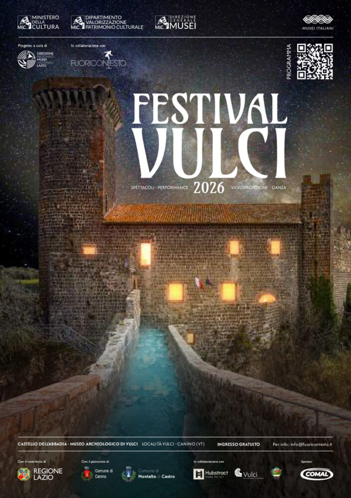 Festival Vulci 2026: quattro giornate di spettacoli tra archeologia, paesaggio e arti contemporanee