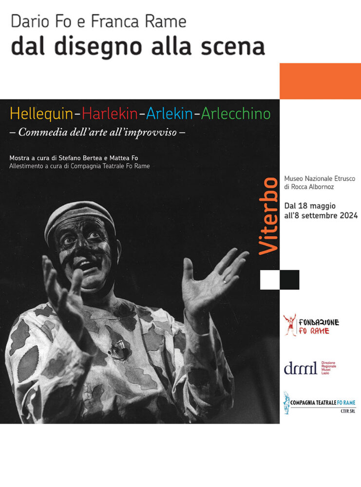 “Dario Fo e Franca Rame dal disegno alla scena. Hellequin – Harlekin – Arlekin – Arlecchino, commedia dell’arte all’improvviso”