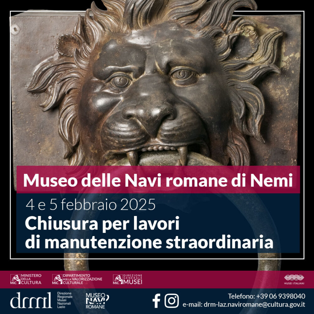 Chiusura straordinaria del Museo delle Navi romane di Nemi