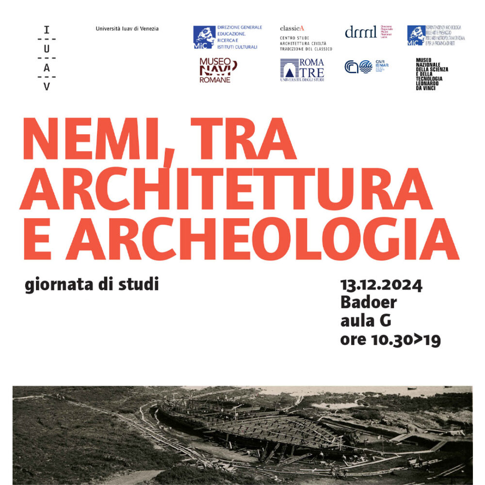 Giornata di studi “Nemi, tra architettura e archeologia”