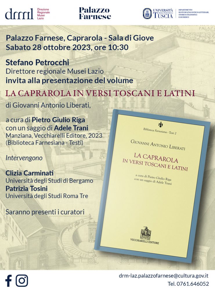 La Caprarola in versi toscani e latini di Giovanni Antonio Liberati (1614)