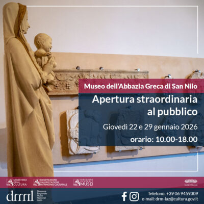 Apertura straordinaria del Museo dell’Abbazia Greca di San Nilo