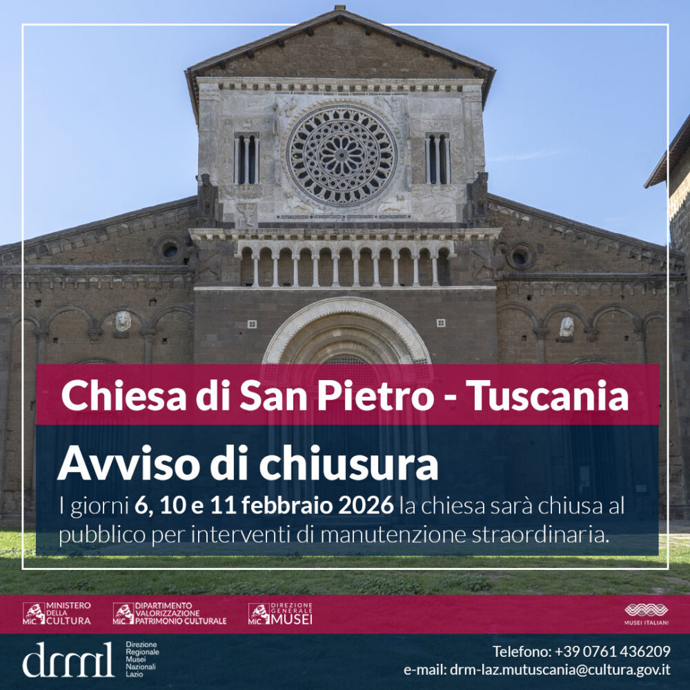 Chiusura straordinaria della Chiesa di San Pietro a Tuscania