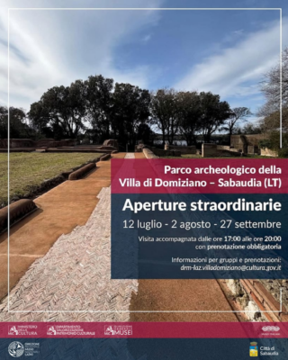 Aperture straordinarie del Parco Archeologico della Villa di Domiziano