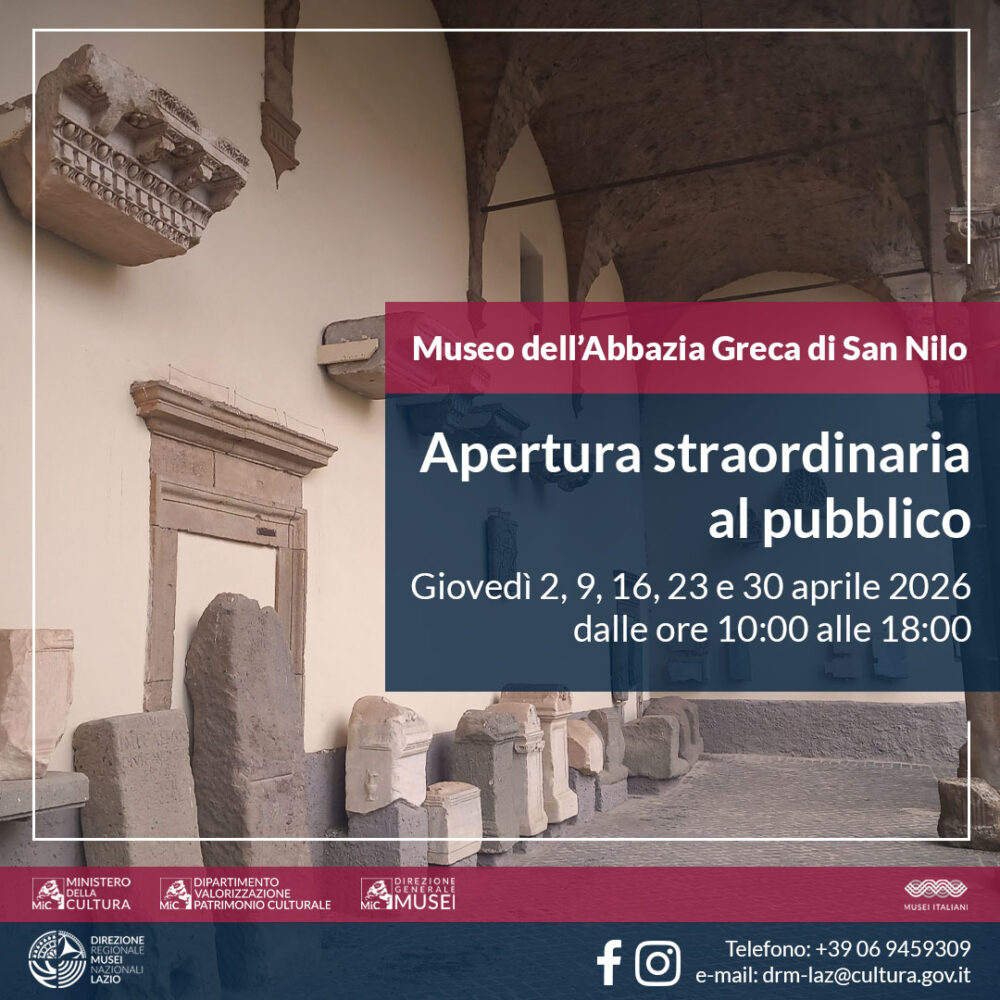 Museo dell’Abbazia Greca di San Nilo – apertura straordinaria