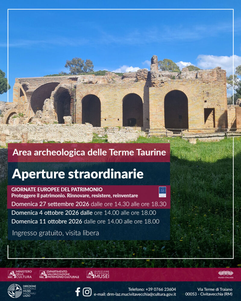 Aperture straordinarie dell’Area archeologica delle Terme Taurine