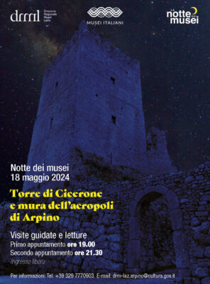 Notte Europea dei Musei alla Torre di Cicerone – 18 maggio 2024