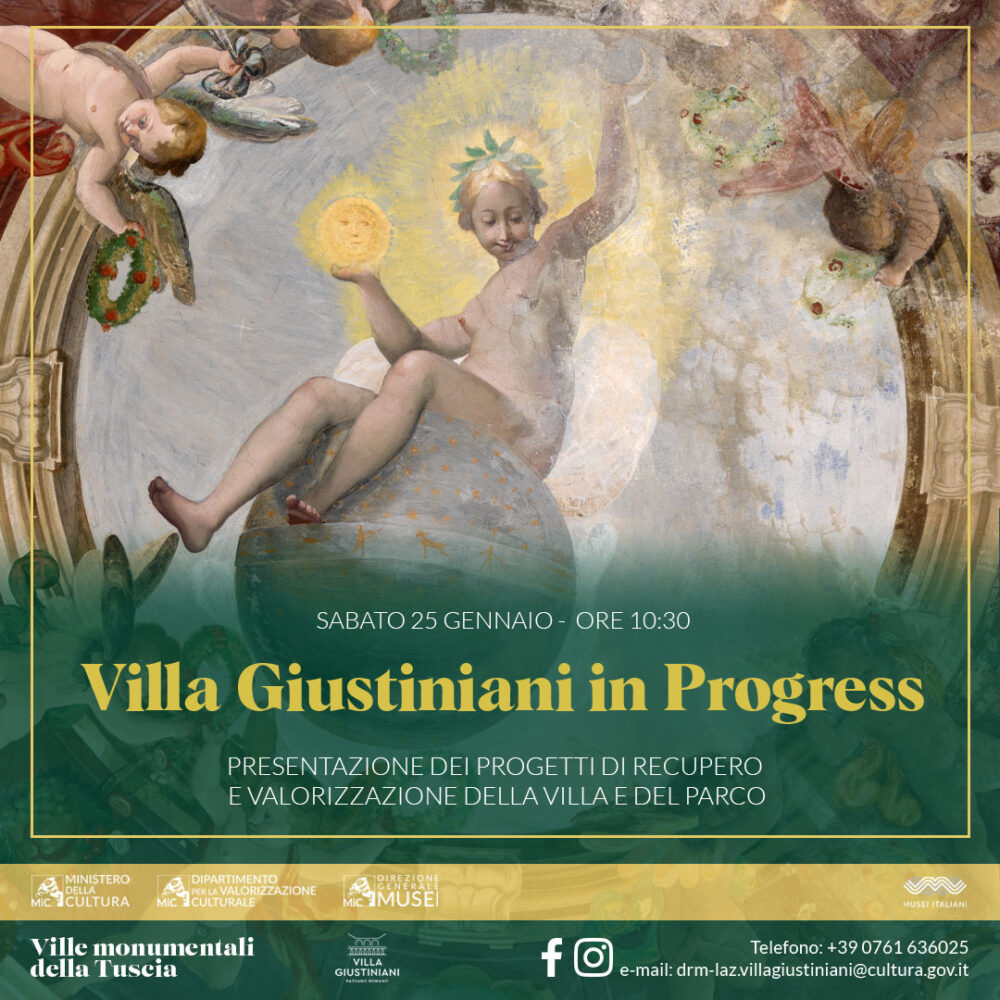 Villa Giustiniani in progress. Presentazione dei progetti sulla Villa e sul Parco.