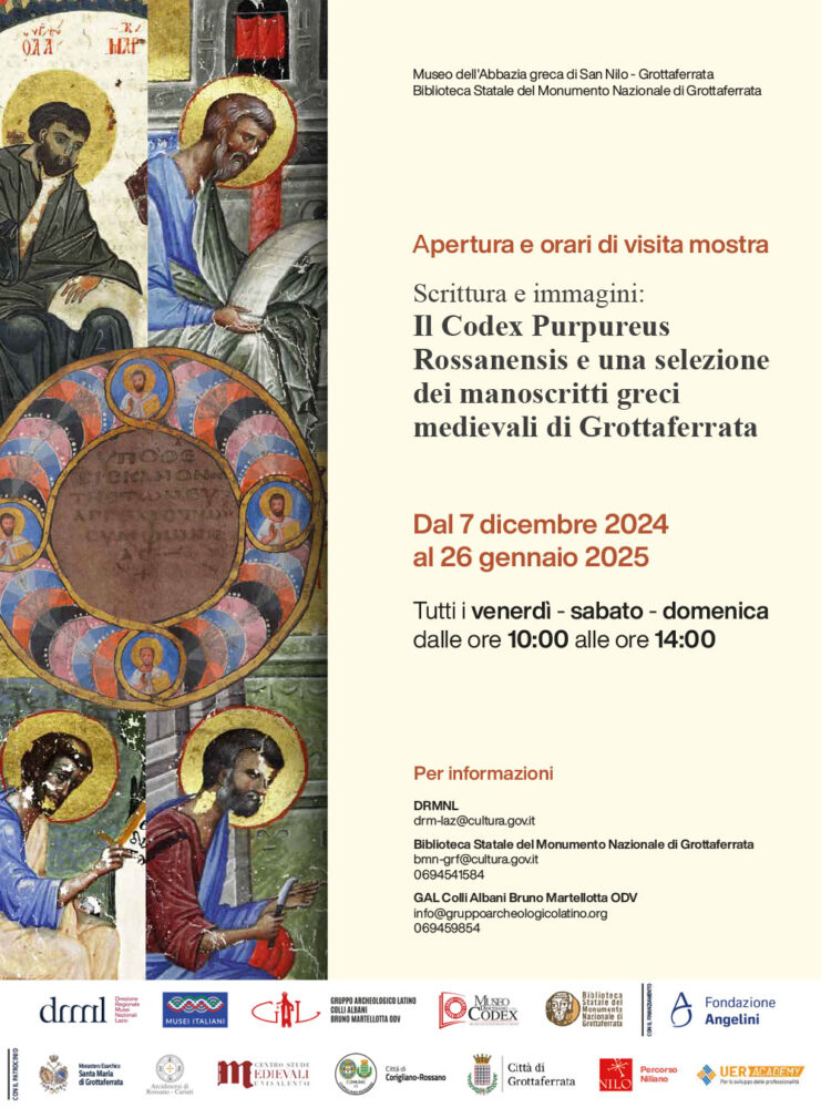 Scrittura e immagini: Il Codex Purpureus Rossanensis e una selezione dei manoscritti greci medievali di Grottaferrata